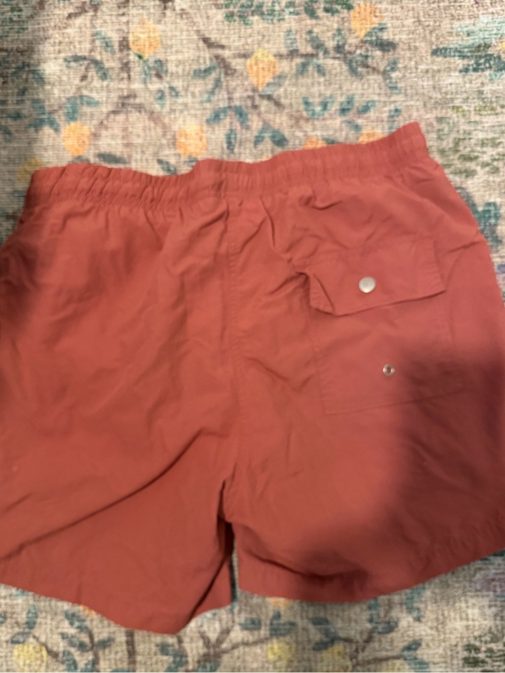 Bather Men's Rust Drawstring Swim Trunks - Picture 3 of 3